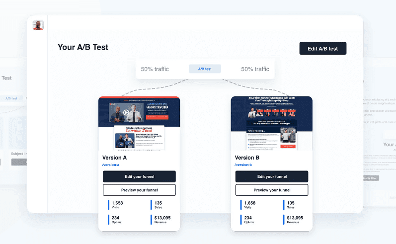 AB testing with ClickFunnels