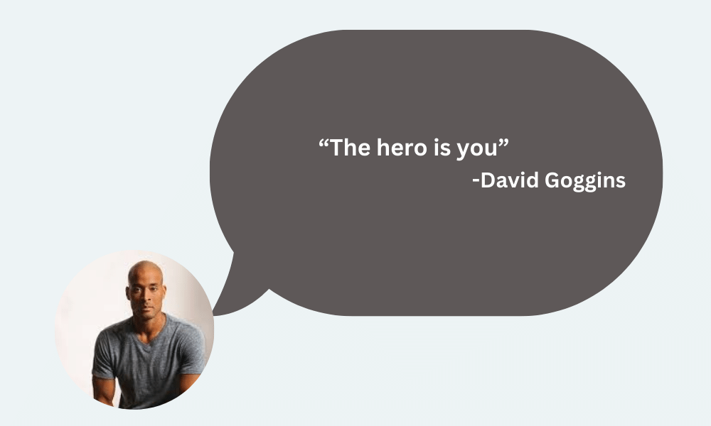 The hero is you