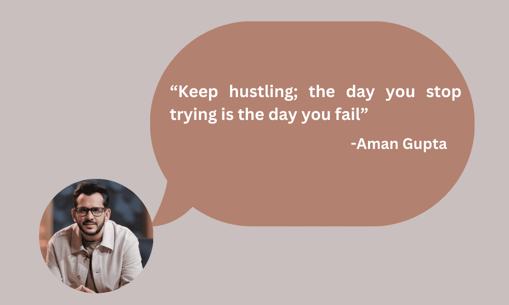 Keep hustling; the day you stop trying is the day you fail