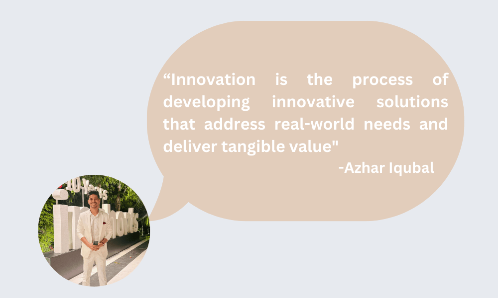 Innovation is the process of developing innovative solutions that address real-world needs and deliver tangible value.