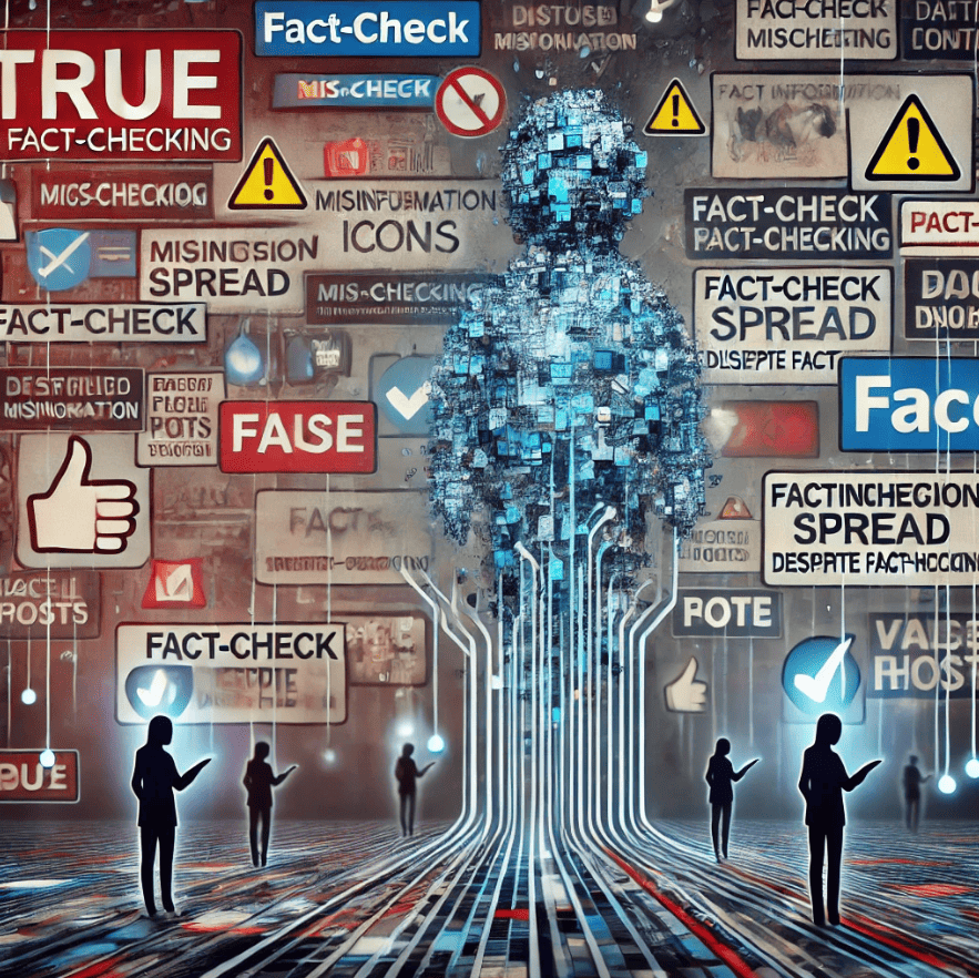 Misinformation Spread Despite Fact-Checking